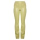 Olive Faux Leather High Waisted Flared Pants