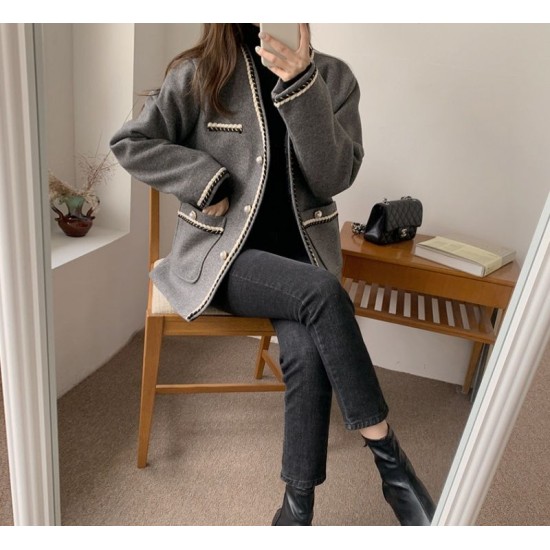 Fashion and elegant woolen clip cotton retro coat – PRYCUS MITCHELL INC Fashion and elegant woolen clip cotton retro coat – PRYCUS MITCHELL INC